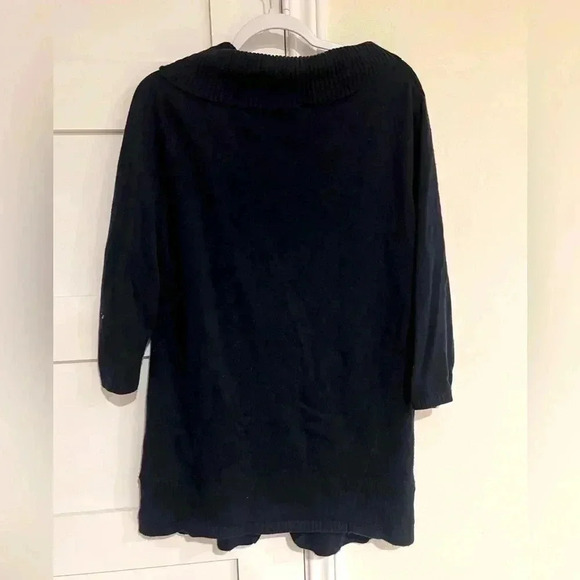 Banana Republic Long Navy 3/4 Sleeve One Button Cardigan Size XL EUC - Picture 4 of 4